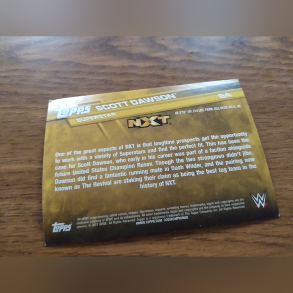 Set of 4 - Dasha Fuentes, Scott Dawson, Zack Ryder and The Miz Topps Cards - Picture 5 of 9